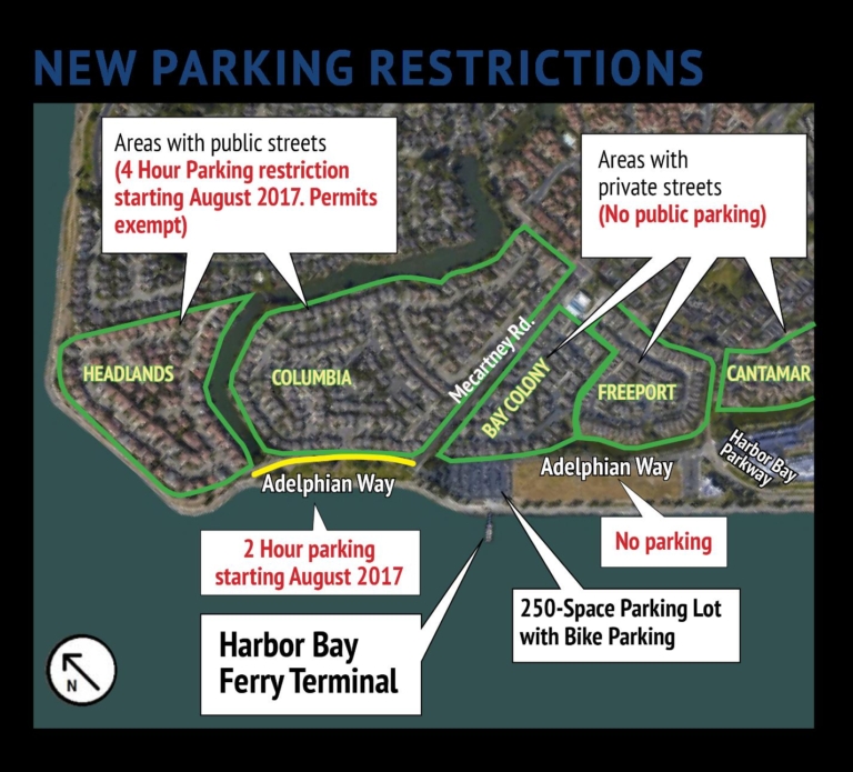 Harbor Bay Ferry Parking July 2017 Community of Harbor Bay Isle